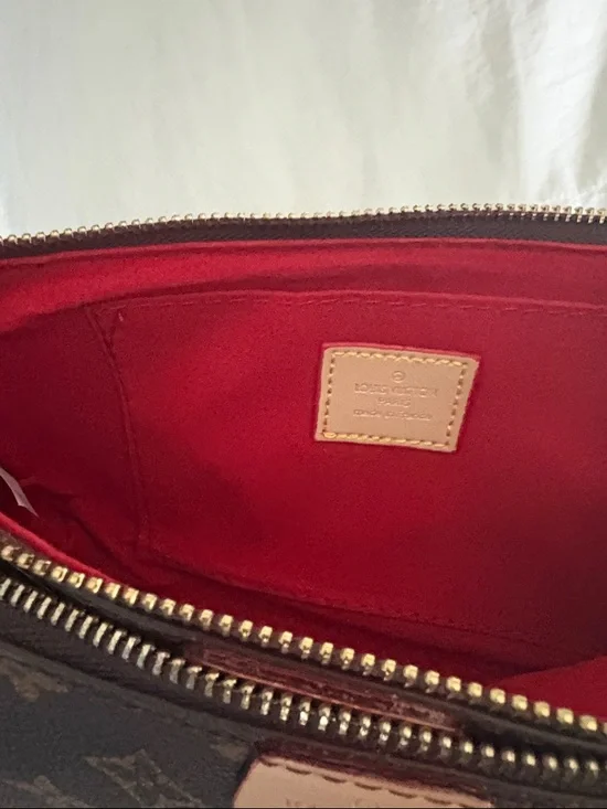 Louis Vuitton Monogram Double Pouch Crossbody Bag in Brown and Tan - Picture 8 of 10